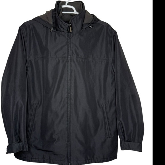 Weatherproof Black All Weather Insulated Winter Coat Size XL Detachable Hood - Picture 15 of 15